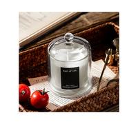 (Pear & Freesia) Soy Wax Scented Candle in Bell Jar - Ideal Mother's Day Gift for Home Relaxation
