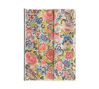 Pear Garden (Peking Opera Embroidery) Midi Lined Hardcover Journal: Hardcover, Wrap Closure, 120 gsm, ribbon marker, memento pouch