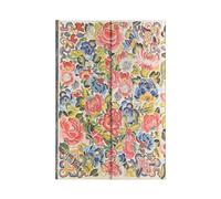 Pear Garden (Peking Opera Embroidery) Mini Lined Hardcover Journal: Hardcover, Wrap Closure, 85 gsm, ribbon marker, memento pouch