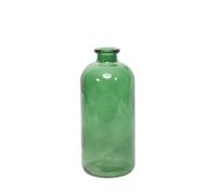 Pear Green Glass Decorative Flower Stem Bottle. Height 25 Cm