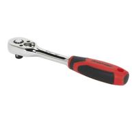 Pear-Head Ratchet Wrench - 1/4" Sq Drive - Flip Reverse - 48-Tooth Ratchet