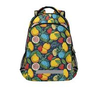 Pear Lemon Fruit Backpacks for Kids School Bag Student Backpack Bookbag for Boys Girls Casual Bag