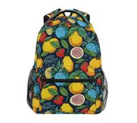 Pear Lemon Fruit Kids Backpack for Boys Girls Student Big Backpacks for Elementary School Shoulder Bag Bookbag