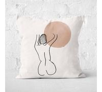 Pear Line Shape Square Cushion - 50x50cm - Soft Touch