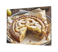 Pear Pie On Paper Wall Art Posters Modern Prints Painting Framed Pictures Artwork Decoration For Living Room Kitchen Bathroom Office Ready To Hang 12x16in