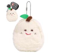 Pear Plush Coin Purse - Change Holder Coin Pouch, White Pear Change Holder Coin | Portable Cute Pear Plush Bag Pendant, Fashionable Wear-Resistant, Adorable Key Headset Card Storage for Women