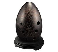 Pear-shaped Pottery Xun Beginners Practice Playing Xun Eight-hole F-tune Wind Instrument With Base ocarina instrument (4)
