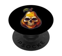Pear Skull Illustration in Comic Style PopSockets Adhesive PopGrip