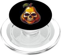 Pear Skull Illustration in Comic Style PopSockets PopGrip for MagSafe