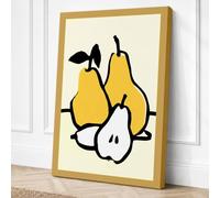 Pear Studies Modern Canvas Wall Art Print 18x12 Inch (46 x 30 cm)
