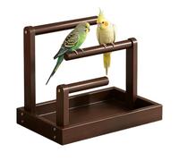Pear Table Birds - 3 Levels Support Training Parrots | Enrichment Natural Style | for Cockatiels Parakeets Inseparable Canaries Conures Pets