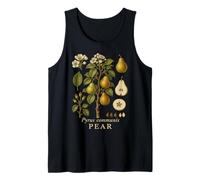 Pear Tree Botanical Fruit Vintage Orchard Graphic Tank Top