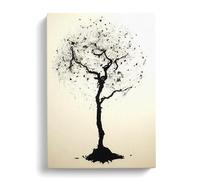 Pear Tree Shadow Vol.4 Canvas Print | Gallery Wrapped 30mm Frame Wall Art | 30x20 inches | Ready to Hang | Modern Landscape Picture | Living Room Bedroom Lounge Office