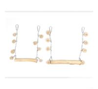 Pear Wood Bird Swing Toy 27cm Chewable for perch Pear Wood Bird(Swing 20cm) | Natural pear wood, -free for surface, trims beaks safely, 27cm length, fits small cages
