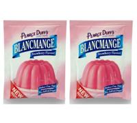 Pearce Duffs Blancmange Strawberry Flavour, Dessert Mix, Makes One Pint, (2 Pack)