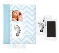 Pearhead Baby Book - Chevron Blue