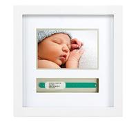 Pearhead Baby Hospital ID Bracelet and Photo Keepsake Frame, White