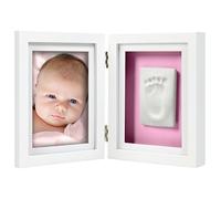 Pearhead Babyprints Newborn Baby Handprint or Footprint Keepsake Desk Frame (White)