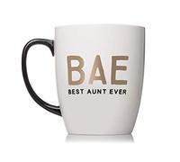 Pearhead Bae Best Aunt Ever Ceramic Coffee Mug
