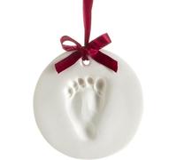 Pearhead Clay Handprint and Footprint Ornament, Baby's First Christmas, Newborn Keepsake Kit, Holiday Stocking Stuffer, Personalized Babyprint with Hanging Ribbon