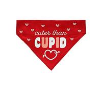 Pearhead Cuter Than Cupid Pet Bandana, Valentine’s Day Slide-On Dog Bandana, Dog Apparel, Pet Accessory, M/L