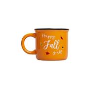 Pearhead Happy Fall Y'all Mug, Autumn Coffee Mug, Home Dećor Accessories, Orange, 15oz, Fall Kitchen Decorations, Holiday Tea or Coffee Mug