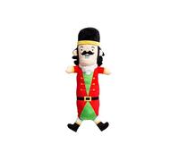 Pearhead Nutcracker Dog Toy, Stuffed Dog Plush Toy, Squeaker Pet Toy, Christmas Dog Toy
