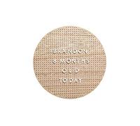 Pearhead Peg Circle Letterboard, Baby Photo Sharing Prop, Wooden