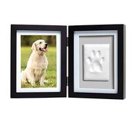 Pearhead Pet Pawprints Desk Picture Frame and Imprint Kit,Black