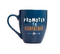 Pearhead Promoted to Godfather Mug, Godfather Proposal Gift, Godfather Keepsake, Best Godfather Gifts, Blue, 14 oz