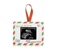 Pearhead Special Delivery Sonogram Christmas Ornament, Pregnancy Announcement Keepsake for Expecting Mothers, Gender-Neutral Baby Holiday Décor
