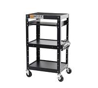 Pearington AV and presentation cart, Black, 42" Height, 24" Wide, 18" Length