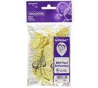 Pearl 30th Anniversary Latex Balloons 11"/27.5cm - /6