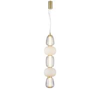 Pearl 5 Pendant Amber/Gold