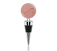 Pearl And Peach Wine Stopper Zinc Alloy Beverage Bottle Stopper Reusable Leak Proof Wine Cork Cute Champagne Saver Decorative Bottle Sealer Plug Gift for Men Women
