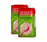 Pearl Barley Mak-fa's Premium Quality Grain Rich in Fiber Russian Cooking Ingredient 800g Pack Of 2