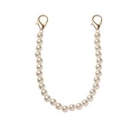 Pearl Bead Handle Fashion Pearl Belt Accessories Handbag Handles DIY Purse Replacement Long Beaded Chain Strap for Purse Wallet Clutch(25cm)