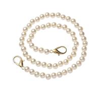 Pearl Bead Handle Fashion Pearl Belt Accessories Handbag Handles DIY Purse Replacement Long Beaded Chain Strap for Purse Wallet Clutch(50cm)