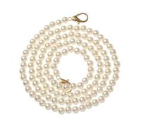 Pearl Bead Handle Fashion Pearl Belt Accessories Handbag Handles DIY Purse Replacement Long Beaded Chain Strap for Purse Wallet Clutch(100cm)