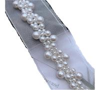 Pearl Beaded Hand-Stitched Fringe Trim