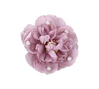 Pearl Beads Decors Peony Flower Shape Hairpins Hot Girls Duckbill Hair Clip Chinese Ponytail Hair Clip For Woman