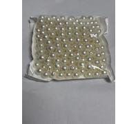 Pearl Beads & Small Craft Beads,White Clay Beads Kit for Jewelry Making, Embroidery, Hair Accessories | Multi-Craft Acrylic Pearls,10mm- 200pcs