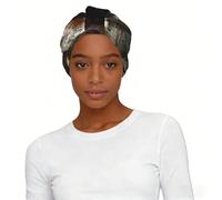 Pearl Blossom Elastic Headscarf Hat - Soft Breathable Polyester Turban Non Slip Sleep Cap for Daily Use