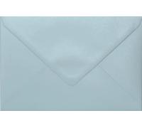 Pearl Blue Envelopes 5" x 7" / 133mm x 184mm Coloured Envelopes Great for Greeting Cards, Wedding Invitations, Crafts, Business/Office - Pack of 10 Envelopes (Pearl Blue)