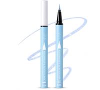 Pearl Blue Liquid Eyeliner Pen - Waterproof Shimmer Eye Liner with Precision Tip, Long Lasting Smudge Proof Smooth Glide Formula, Sparkling Pearl Blue Color for Graphic Winged Makeup