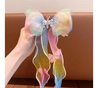 Pearl Bow Hair Clip with Butterfly Ribbon 25cm Tassel(S)