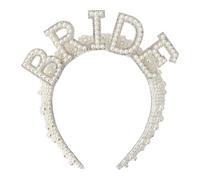 Pearl Bride Headband,Bride to Be Pearl Embellished Crown Headband,Bridal Headband,Bridal Pearl Wide Hairband,Bridal Accessories,Bachelorette Party Decoration