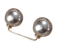 Pearl Brooch Pins for Clothes Waist Pins, gray, D