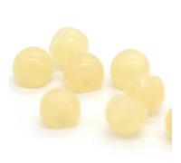 Pearl Buttons, 20pcs 10/12mm Colorful Candy Cute for Children Shirt Sewing Handmade Decorations(Yellow,10mm 20pcs)
