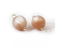 Pearl Buttons, 20pcs 10mm Gradient Color Small Round Ball Pearl Buttons for Cloth Resin Shank Button(8# Coffee)